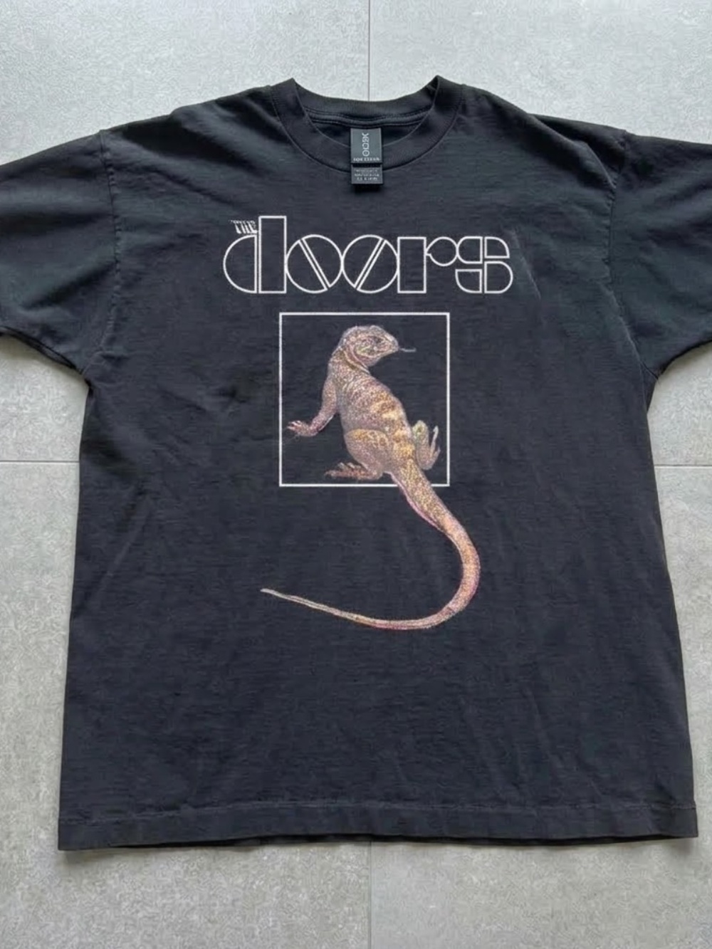 Black Reptile Graphic GILDAN Tee - Black